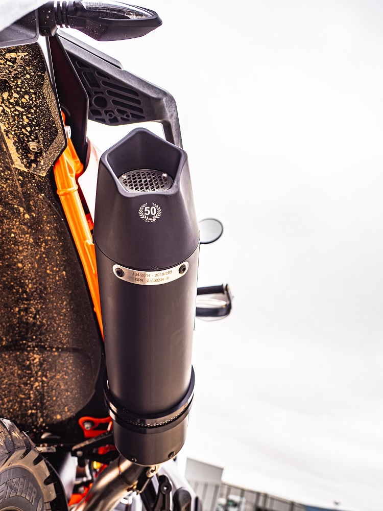 GPR exhaust compatible with  Ktm 890 DUKE 2021-2024, New Grand Prix Evo Black Titanium, Slip-on exhaust including removable db killer and link pipe, EPA-compliant 
