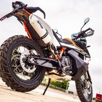 Pot echappement compatible avec Husqvarna Norden 901 2022-2024, Albus Evo4, Échappement légal, homologué,silencieux avec db killer amovible et tuyau de liaison spécifique 