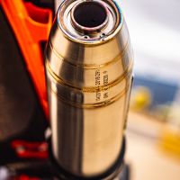 Pot echappement compatible avec Ktm Adventure 890 2021-2024, Deeptone Inox, Pot échappement racing, avec les tuyaux de liaison, article sans homologation 