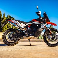 Pot echappement compatible avec Husqvarna Norden 901 2022-2024, M3 Inox , Échappement légal, homologué,silencieux avec db killer amovible et tuyau de liaison spécifique 