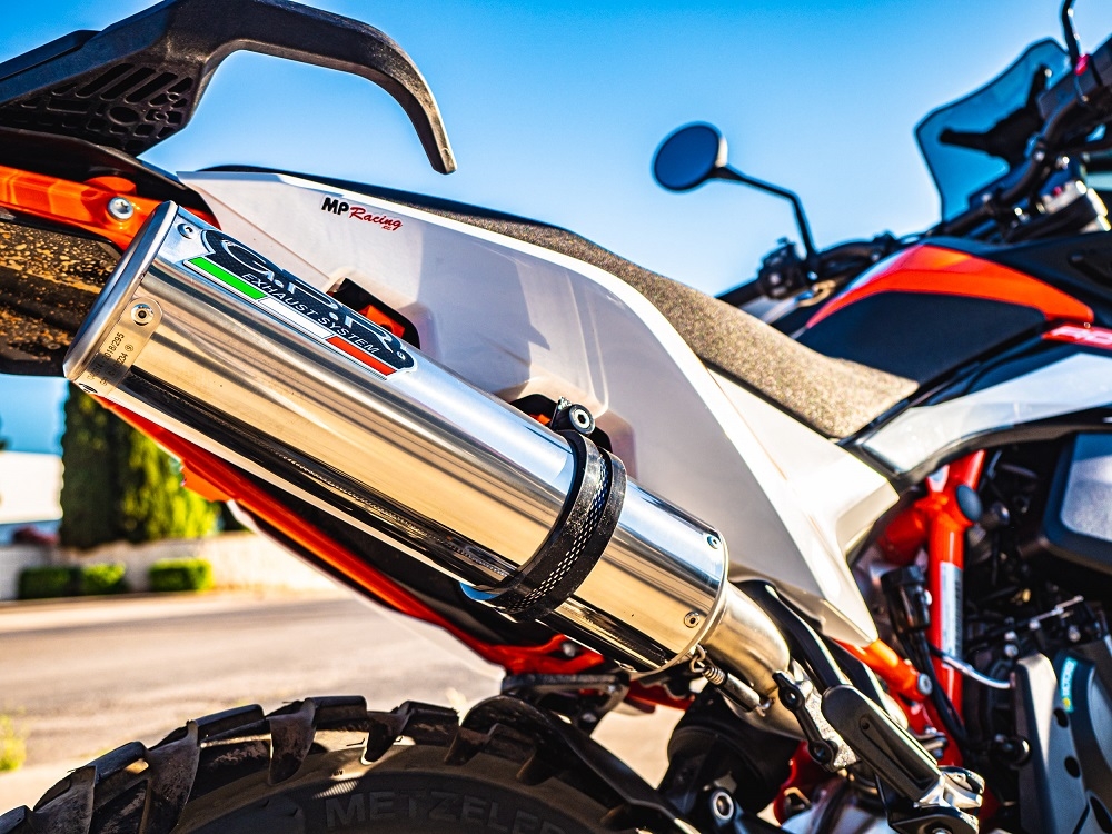 Pot echappement compatible avec Husqvarna Norden 901 2022-2024, M3 Inox , Échappement légal, homologué,silencieux avec db killer amovible et tuyau de liaison spécifique 