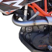 Pot echappement compatible avec Ktm Enduro 690 R 2007-2016, Furore Nero, Homologué et légal, système d'échappement complet, avec db killer amovible 