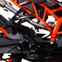 Pot echappement compatible avec Ktm Rc 125 2014-2016, Albus Ceramic, Échappement légal, homologué,silencieux avec db killer amovible et tuyau de liaison spécifique 