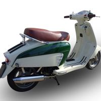 Pot echappement compatible avec Lambretta Lambretta 125 - 150 Milano 2012-2014, Ultracone lucido, Homologué et légal, système d'échappement complet, avec db killer amovible 