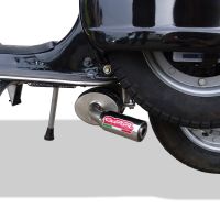 Pot echappement compatible avec Lml Star 151 4 Tempi - 4 Strokes Genuine Stella 2010-2013, Alluminio, Homologué et légal, système d'échappement complet, avec db killer amovible 