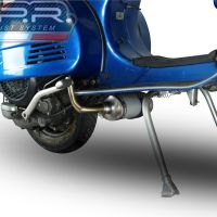 Pot echappement compatible avec Lml Star 200 4T a marce - 4ST with gears 2011-2016, Alluminio, Homologué et légal, système d'échappement complet, avec db killer amovible 