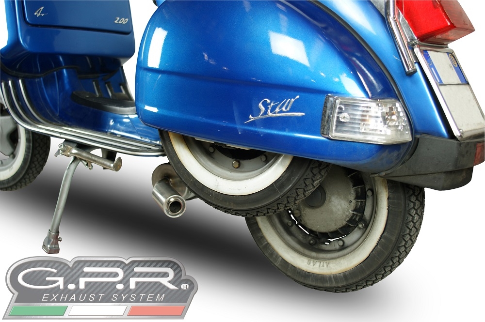 Pot echappement compatible avec Lml Star 200 4T a marce - 4ST with gears 2011-2016, Alluminio, Homologué et légal, système d'échappement complet, avec db killer amovible 