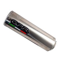 GPR pot echappement compatible avec  Zontes Zt 125 G1 - U - U1 - Z2 2020-2024, M3 Inox , Homologué et légal, système d'échappement complet avec catalyseur et db killer amovible 