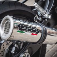 Pot echappement compatible avec Yamaha Mt-07 2014-2016, M3 Inox , Homologué et légal, système d'échappement complet, avec db killer amovible 