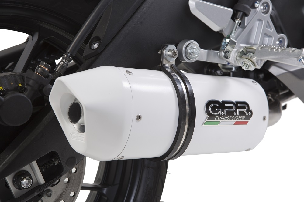 Pot echappement compatible avec Yamaha Mt 125 2017-2019, Albus Ceramic, Pot Echappement homologué pour les marchés non européens 