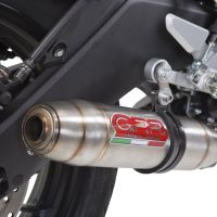 Pot echappement compatible avec Yamaha Mt 125 2017-2019, Deeptone Inox, Pot échappement complet, non légal pour les pays de l'UE, avec db killer amovible 