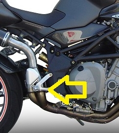 Pot echappement compatible avec Mv Agusta Brutale 750 S 2000-2006, Albus Ceramic, Échappement légal, homologué,silencieux avec db killer amovible et tuyau de liaison spécifique 