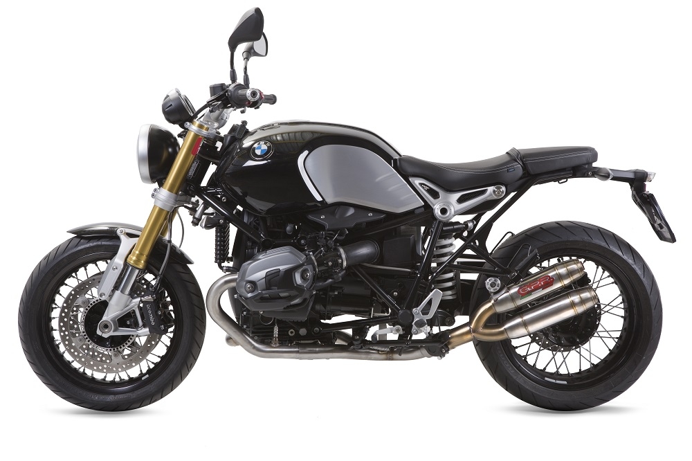 GPR exhaust compatible with  Bmw R Nine-T 1200 - Pure - Racer - Urban - Scrambler  G/S 2017-2023, Deeptone Inox, Full system exhaust including removable db killer and catalyst, EPA-compliant 