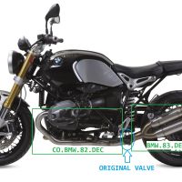 GPR exhaust compatible with  Bmw R Nine-T 1200 - Pure - Racer - Urban - Scrambler  G/S 2017-2023, Deeptone Inox, Full system exhaust including removable db killer and catalyst, EPA-compliant 