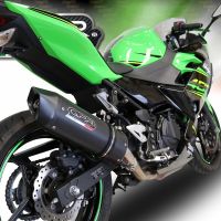 Pot echappement compatible avec Kawasaki Ninja 500 2023-2025, Furore Evo4 Nero, Échappement légal, homologué,silencieux avec db killer amovible et tuyau de liaison spécifique 