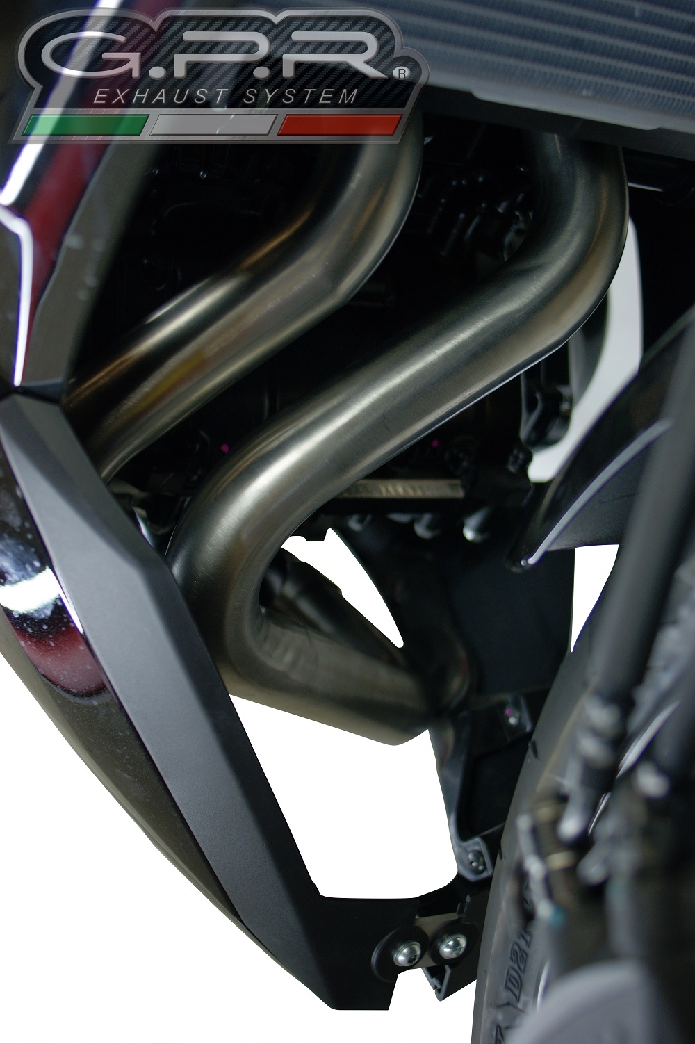 Pot echappement compatible avec Kawasaki Ninja 650 2023-2024, M3 Inox , Pot échappement complet, non légal pour les pays de l'UE, avec db killer amovible 
