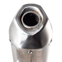 Pot echappement compatible avec Honda Crf 450 R-RX 2017-2020, Pentacross Inox, Pot echappement racing, ligne complet, double silencieux avec db killers amovibles 