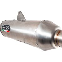 Pot echappement compatible avec Yamaha WR 450 F 2012-2015, Pentacross Inox, Pot échappement racing, silencieux avec raccord spécifique et db killer amovible 