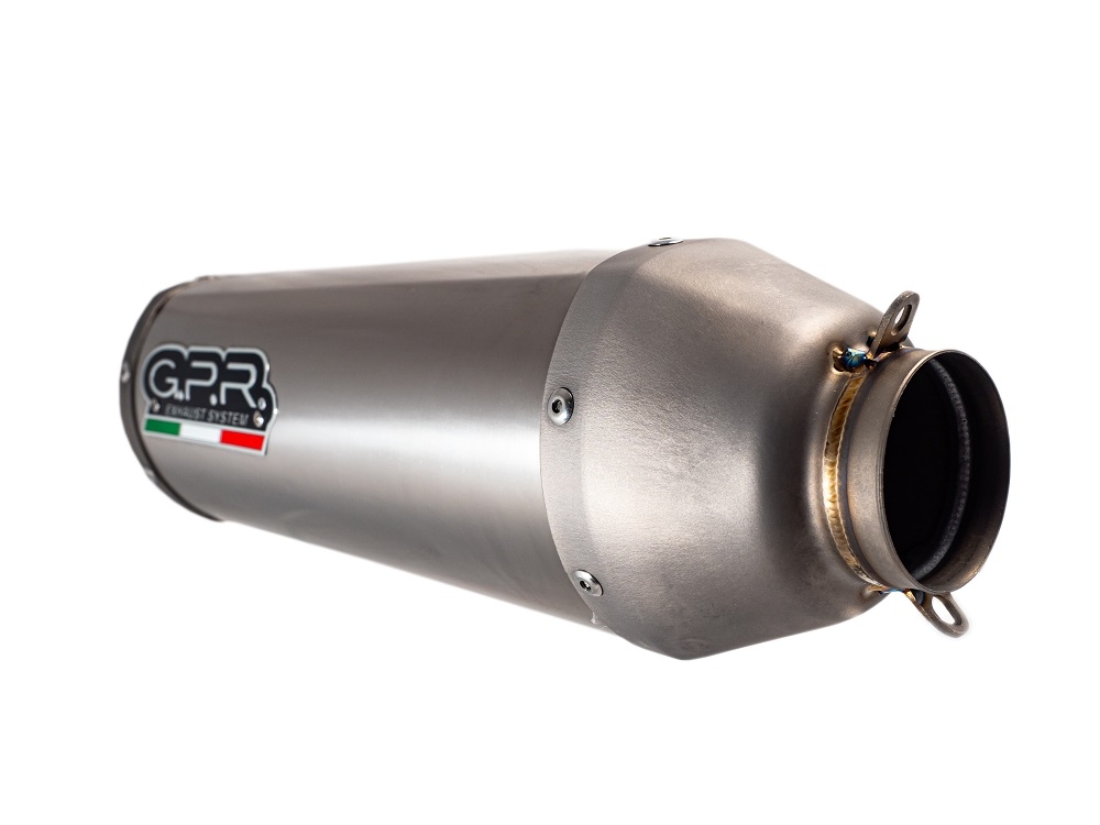 Pot echappement compatible avec Gas Gas EC 450F 2024-2025, Pentacross FULL Titanium, Pot d'échappement complet racing, compris de collecteur et db killer amovible, sans homologation 