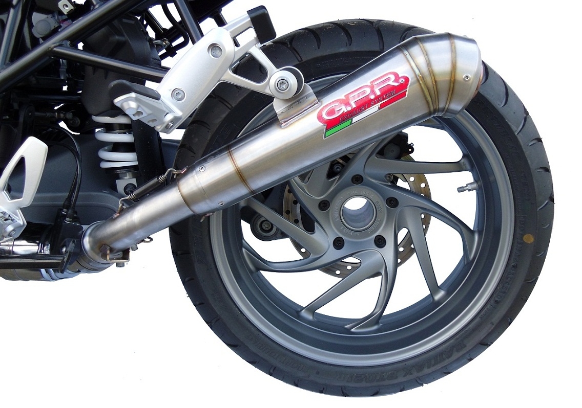 Pot echappement compatible avec Bmw R 1200 R 2011-2014, Powercone Evo, Échappement légal, homologué,silencieux avec db killer amovible et tuyau de liaison spécifique 