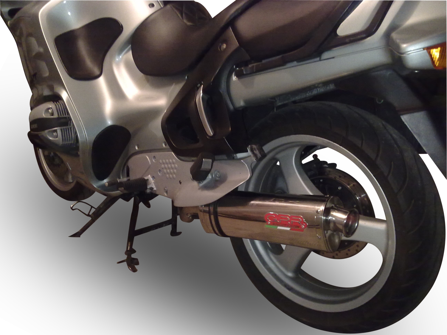 Pot echappement compatible avec Bmw R 1100 Rt 1994-2001, Trioval, Échappement légal, homologué,silencieux avec db killer amovible et tuyau de liaison spécifique 