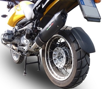 Pot echappement compatible avec Bmw R 850 R 2003-2007, Furore Nero, Échappement légal, homologué,silencieux avec db killer amovible et tuyau de liaison spécifique 