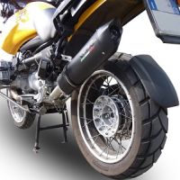 Pot echappement compatible avec Bmw R 850 R 2003-2007, Furore Nero, Échappement légal, homologué,silencieux avec db killer amovible et tuyau de liaison spécifique 