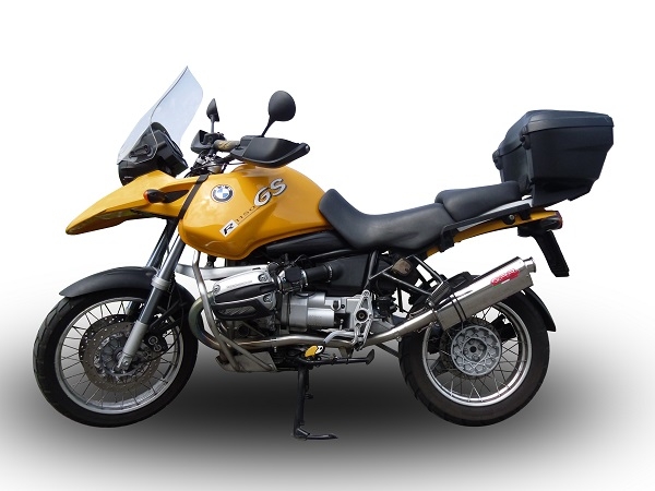 Pot echappement compatible avec Bmw R 1150 Gs -Adventure 1999-2004, Trioval, Échappement légal, homologué,silencieux avec db killer amovible et tuyau de liaison spécifique 