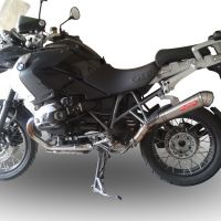Pot echappement compatible avec Bmw R 1200 Gs -Adventure 2004-2009, Powercone Evo, Échappement légal, homologué,silencieux avec db killer amovible et tuyau de liaison spécifique 