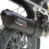 Pot echappement compatible avec Bmw R 1200 Gs -Adventure 2013-2016, Furore Nero, Échappement légal, homologué,silencieux avec db killer amovible et tuyau de liaison spécifique 