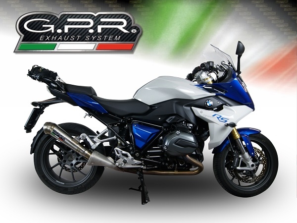 Pot echappement compatible avec Bmw R 1200 Rs Lc 2017-2019, Powercone Evo, Échappement légal, homologué,silencieux avec db killer amovible et tuyau de liaison spécifique 