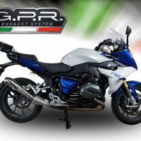 Pot echappement compatible avec Bmw R 1200 Rs Lc 2017-2019, Powercone Evo, Échappement légal, homologué,silencieux avec db killer amovible et tuyau de liaison spécifique 