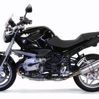 Pot echappement compatible avec Bmw R 1200 R 2011-2014, Trioval, Échappement légal, homologué,silencieux avec db killer amovible et tuyau de liaison spécifique 