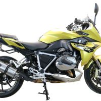 Pot echappement compatible avec Bmw R 1250 R -Rs 2019-2020, Dual Inox, Échappement légal, homologué,silencieux avec db killer amovible et tuyau de liaison spécifique 