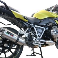 Pot echappement compatible avec Bmw R 1250 R -Rs 2019-2020, Dual Inox, Échappement légal, homologué,silencieux avec db killer amovible et tuyau de liaison spécifique 