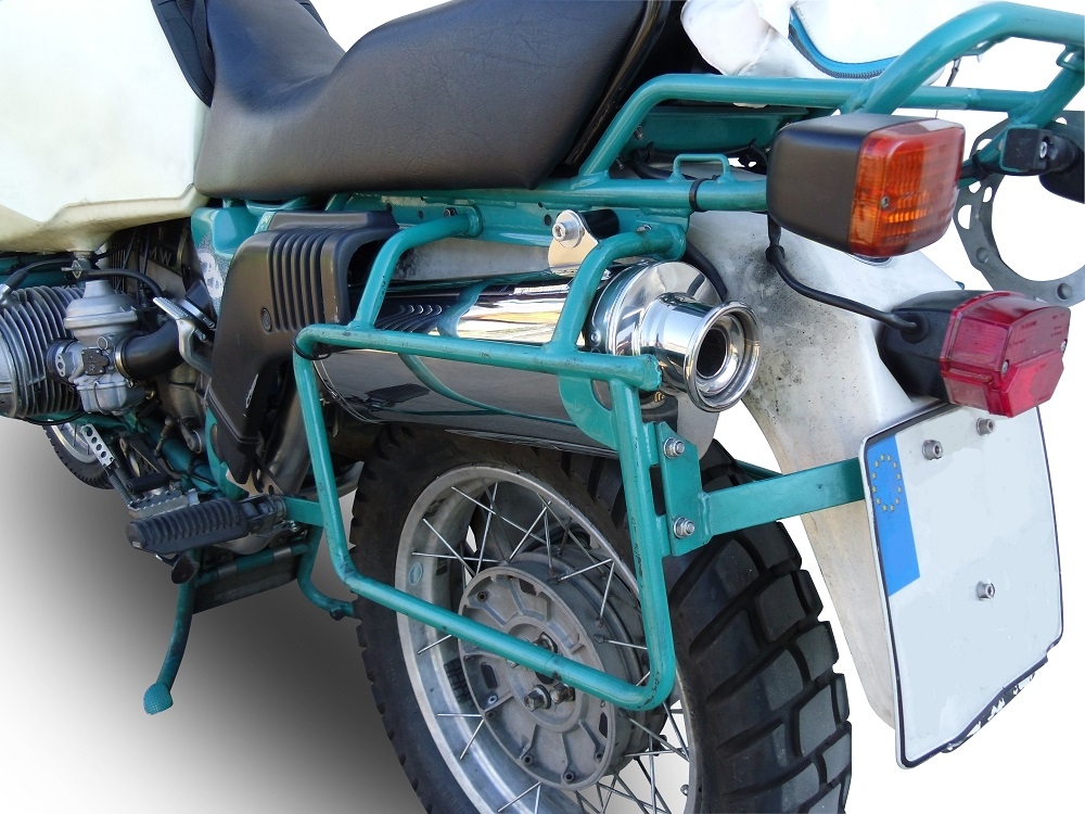 Pot echappement compatible avec Bmw R 80 Gs 1980-1987, Trioval, Échappement légal, homologué,silencieux avec db killer amovible et tuyau de liaison spécifique 