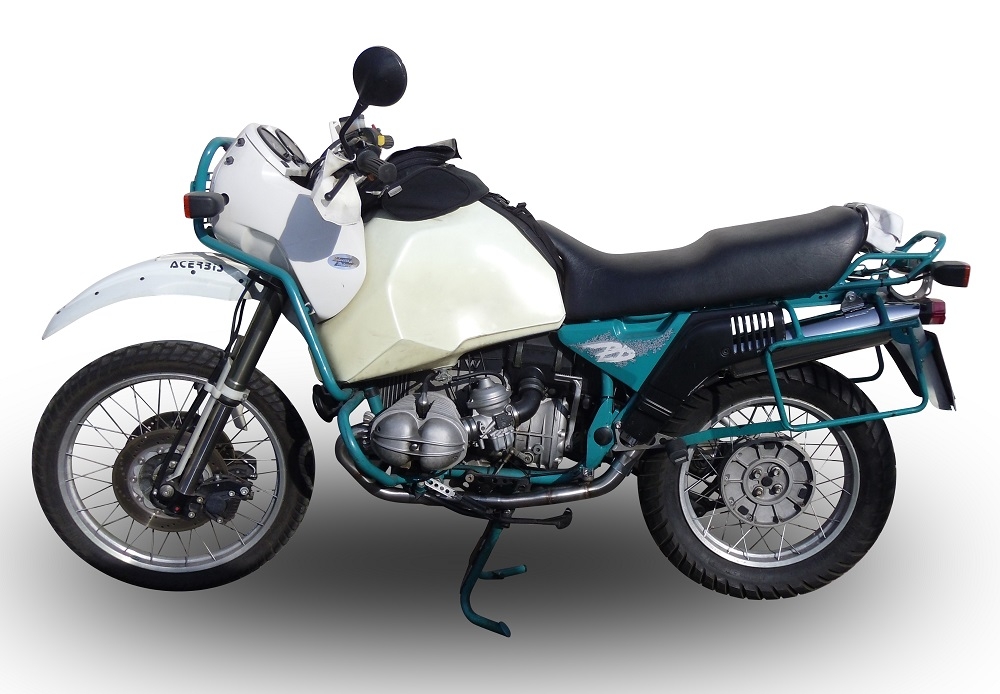 Pot echappement compatible avec Bmw R 80 Gs 1980-1987, Vintacone, Échappement légal, homologué,silencieux avec db killer amovible et tuyau de liaison spécifique 