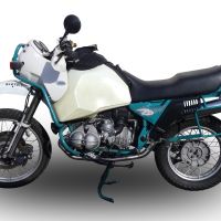Pot echappement compatible avec Bmw R 80 Gs 1980-1987, Vintacone, Échappement légal, homologué,silencieux avec db killer amovible et tuyau de liaison spécifique 