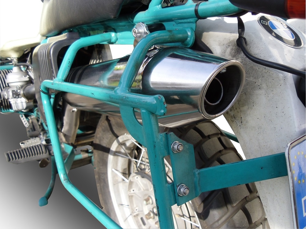 Pot echappement compatible avec Bmw R 80 Gs 1980-1987, Vintacone, Échappement légal, homologué,silencieux avec db killer amovible et tuyau de liaison spécifique 