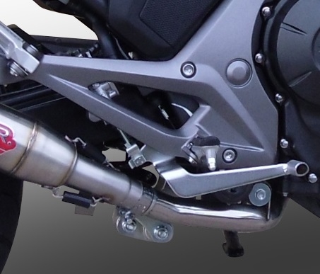 Pot echappement compatible avec Honda Nc 750 X - S Dct 2017-2015, Powercone Evo, Échappement légal, homologué,silencieux avec db killer amovible et tuyau de liaison spécifique 