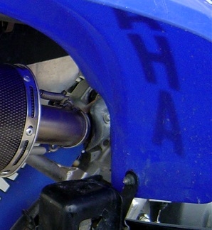Pot echappement compatible avec Yamaha Raptor 660 2000-2005, Deeptone Atv, Homologué et légal, système d'échappement complet, avec db killer amovible 