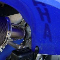 Pot echappement compatible avec Yamaha Raptor 660 2000-2005, Deeptone Atv, Homologué et légal, système d'échappement complet, avec db killer amovible 