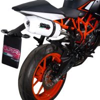 Pot echappement compatible avec Ktm Rc 125 2014-2016, Albus Ceramic, Échappement légal, homologué,silencieux avec db killer amovible et tuyau de liaison spécifique 