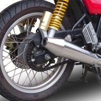 Pot echappement compatible avec Royal Enfield Continental GT 535 2014-2016, Vintacone, Pot échappement racing, avec les tuyaux de liaison, article sans homologation 