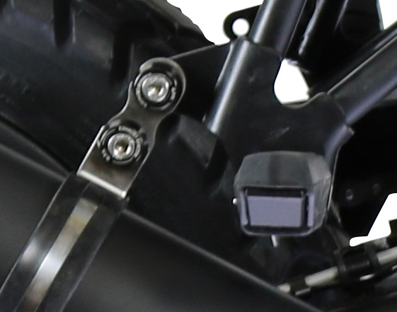 Pot echappement compatible avec Royal Enfield Himalayan 410 Diam.36mm 2017-2020, Albus Ceramic, Système complet homologué pour les marchés non européens 