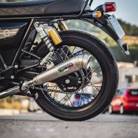 Pot echappement compatible avec Royal Enfield Interceptor 650 2021-2025, Powercone Evo, Pot échappement double, pas légal pour les pays membres de l'UE, compris db killers amovibles et les tuyaux de liaison 