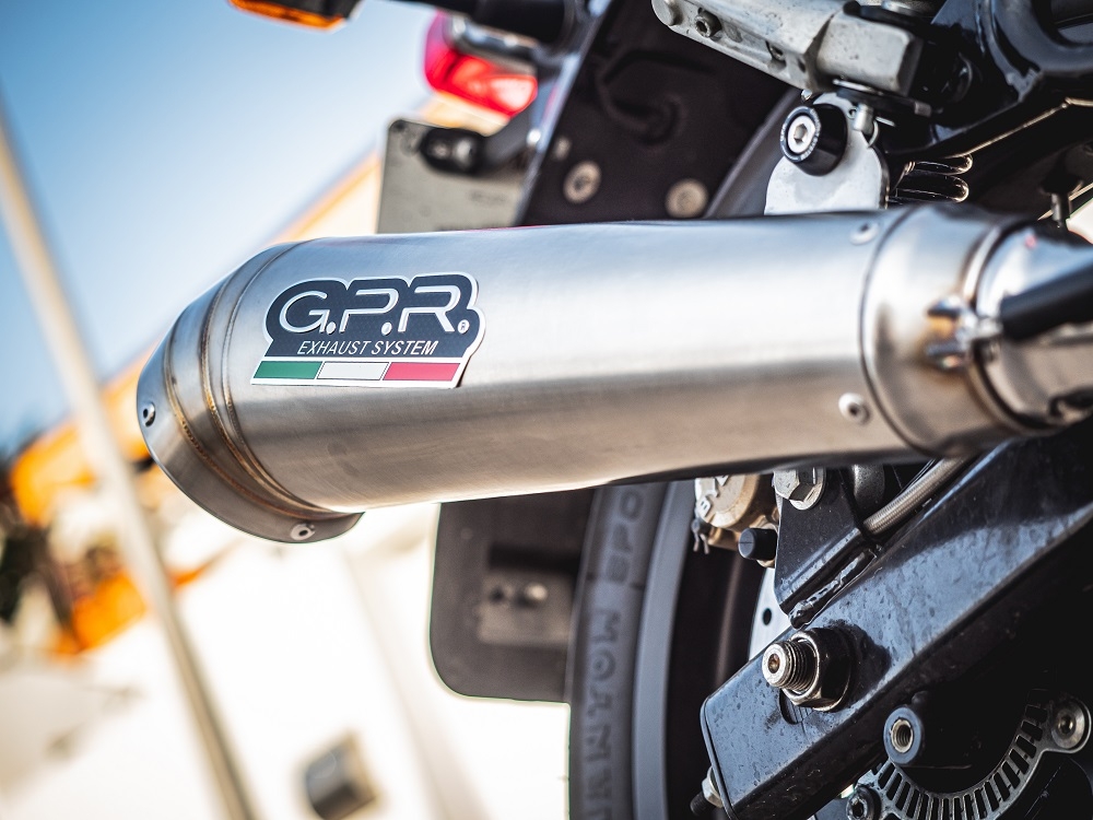 Pot echappement compatible avec Royal Enfield Interceptor 650 2021-2025, Powercone Evo, Pot échappement double, pas légal pour les pays membres de l'UE, compris db killers amovibles et les tuyaux de liaison 