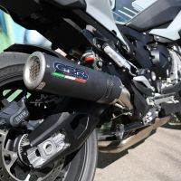 Pot echappement compatible avec Bmw S 1000 XR -M 2020-2025, M3 Black Titanium, Échappement légal, homologué,silencieux avec db killer amovible et tuyau de liaison spécifique 