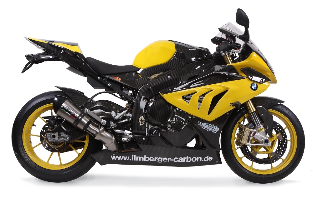 GPR exhaust compatible with  Bmw S1000RR 2010-2014, New Grand Prix Evo Titanium, Slip-on exhaust including removable db killer and link pipe, EPA-compliant 