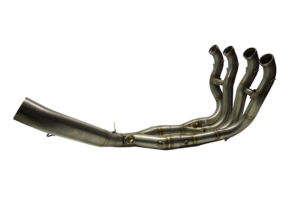 Pot echappement compatible avec Bmw S 1000 Rr 2009-2011, M3 Titanium Natural, Homologué et légal, système d'échappement complet, avec db killer amovible 